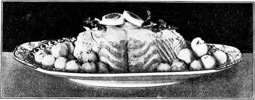 Boiled Halibut With Potato Balls