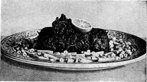 Cannelon Of Beef With Macaroni A La Italienne