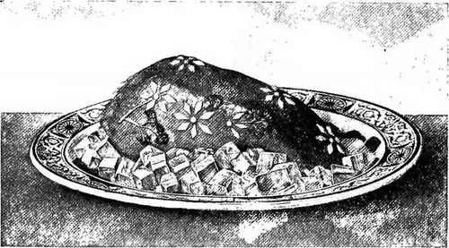 Chaudfroid Of Tongue With Cubes Of Aspic Jelly
